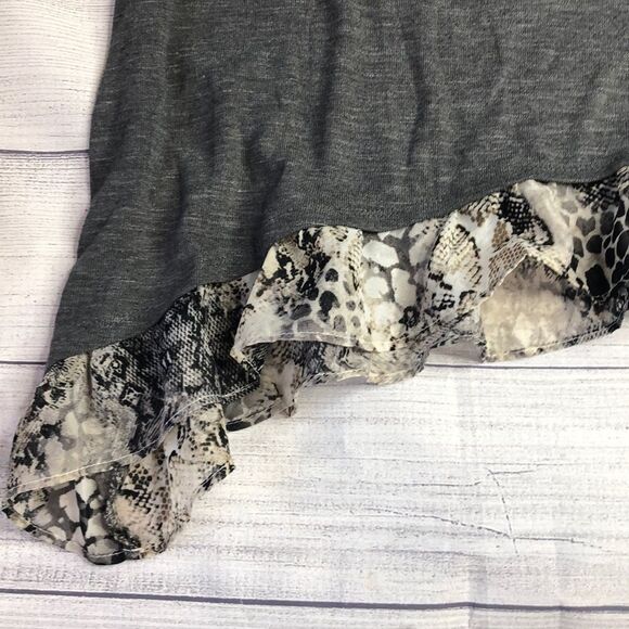 ALYX Gray Short Sleeve Towfer Knit Blouse Size 2X NWOT - Picture 3 of 7